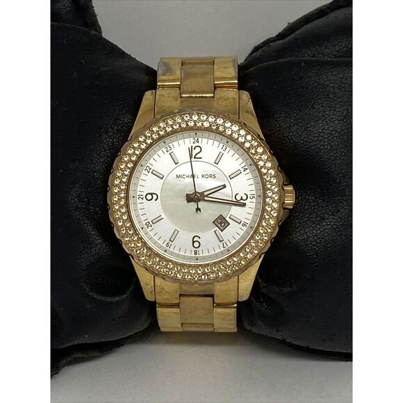 Michael Kors Glitz MK5403 Women's Stainless Steel Analog Dial Quartz Watch RQ206 - Picture 1 of 12